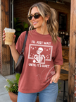 I'll Just Wait Until it's Quiet Heavy Weight Tee (Boxier Style)