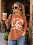 I'll Just Wait Until it's Quiet Heavy Weight Tee (Boxier Style)