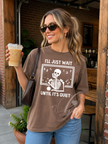 I'll Just Wait Until it's Quiet Heavy Weight Tee (Boxier Style)