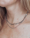 Stella Herringbone Layered Necklace