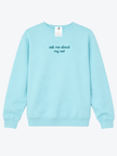 Ask Me About My Cat Cozy Crew Neck Sweater