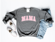MAMA Varsity {Multi Color} Cozy Crew Neck Sweater