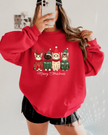 Meowy Christmas Cats Classic Crew Neck Sweater