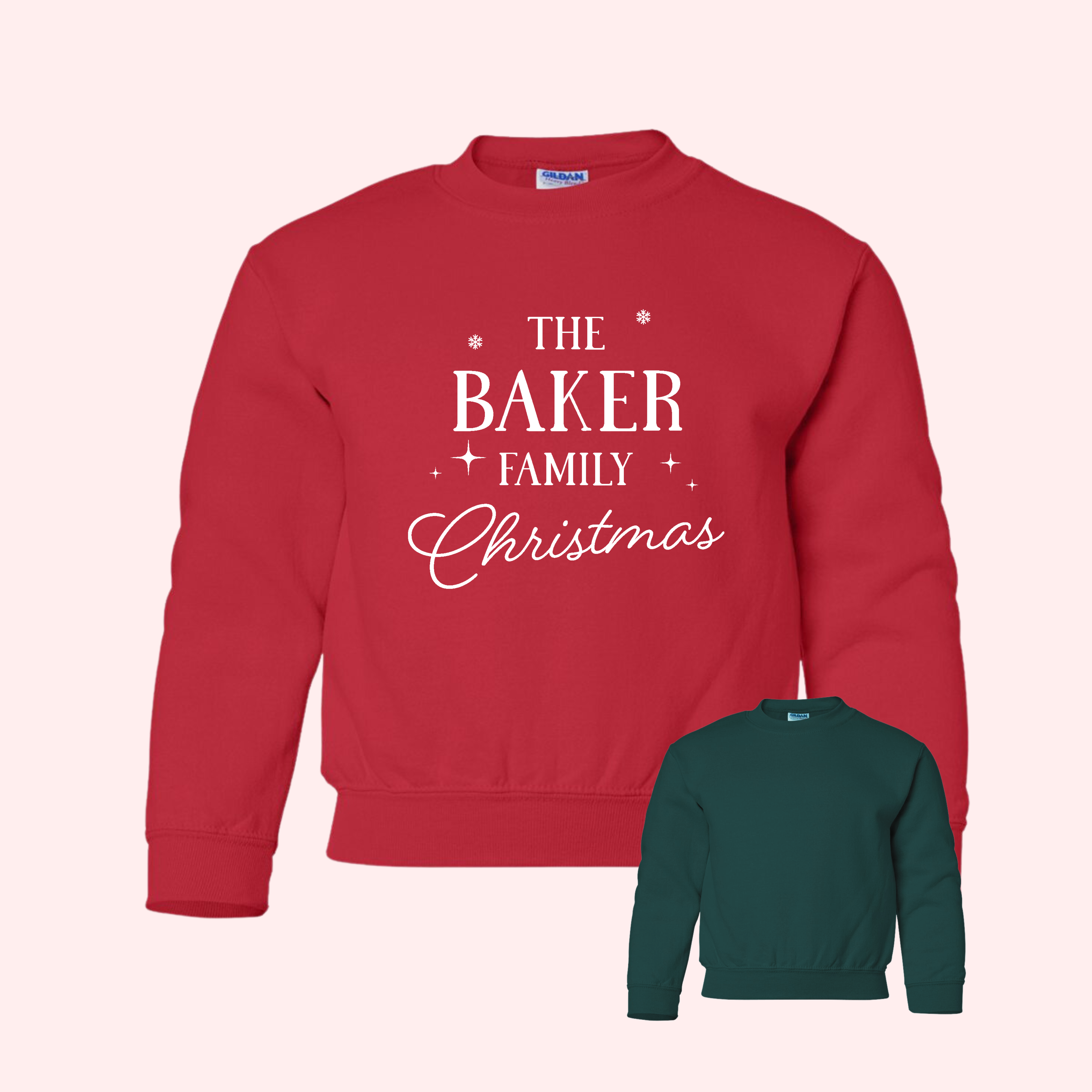Custom Family Christmas YOUTH Sweater