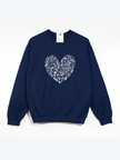 Blooming Heart Cozy Crew Neck Sweater