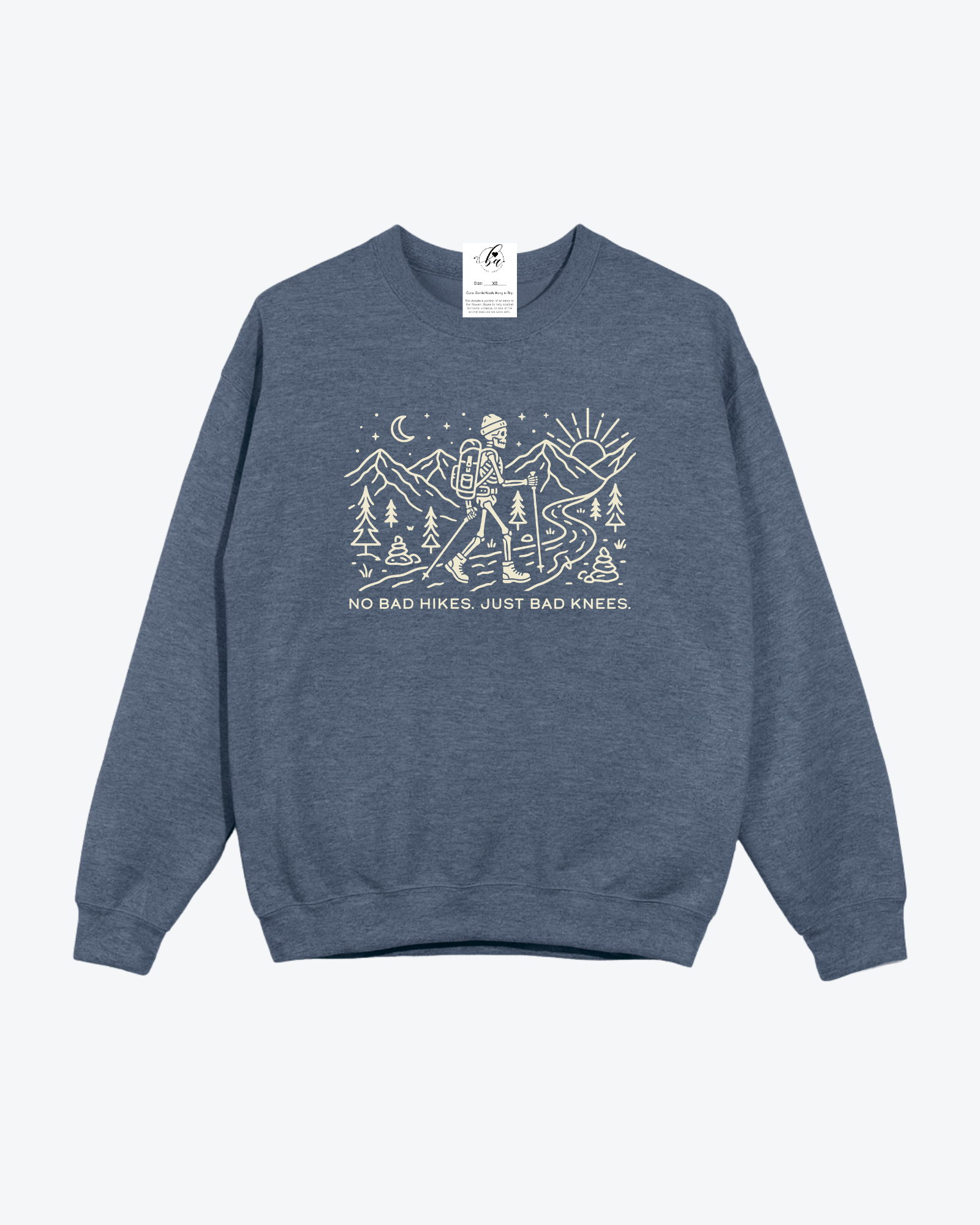 No Bad Hikes Cozy Crew Neck Sweater