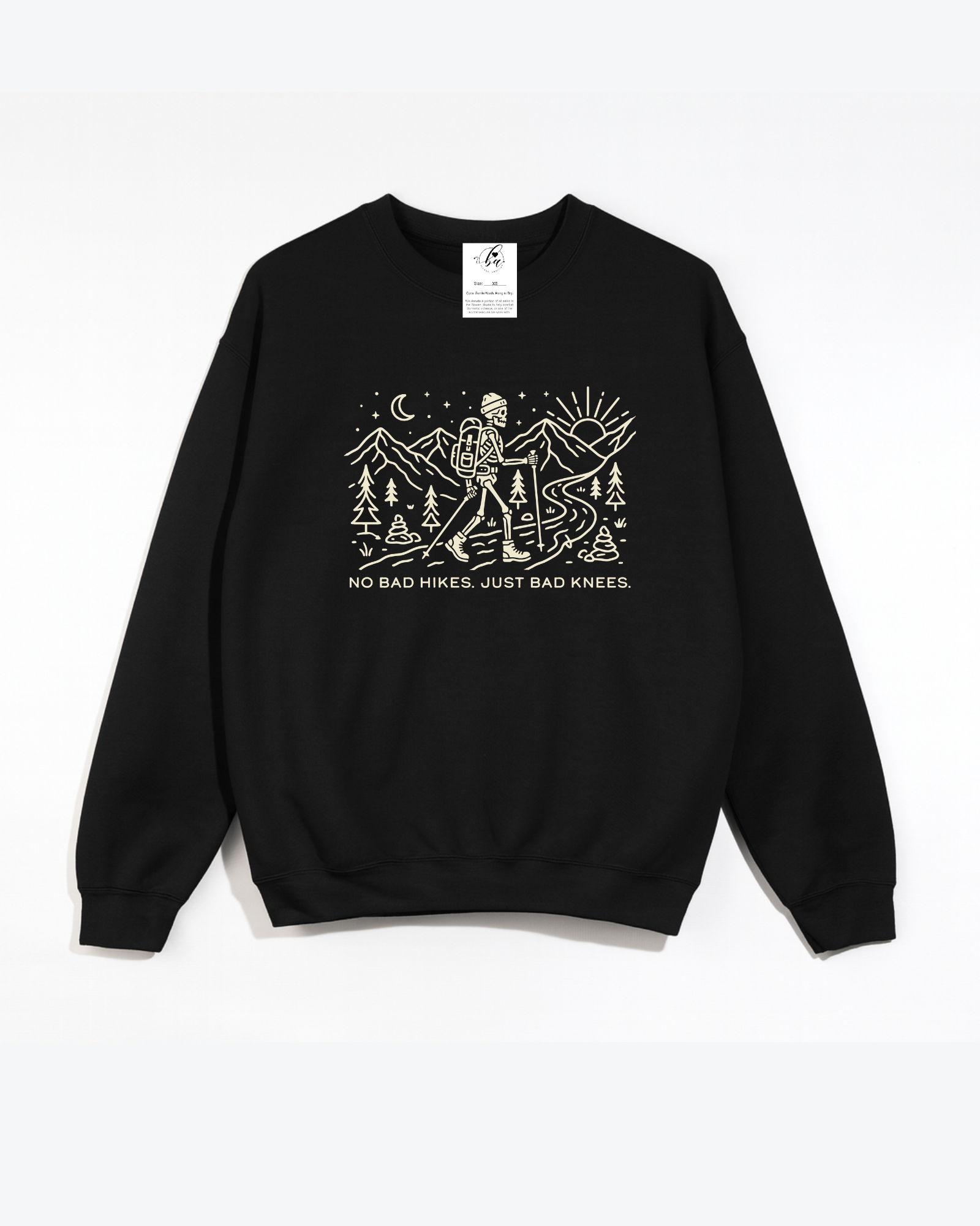 No Bad Hikes Cozy Crew Neck Sweater