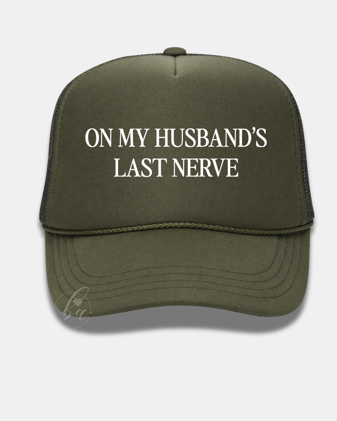 On My Husband's Last Nerve Trucker Cap