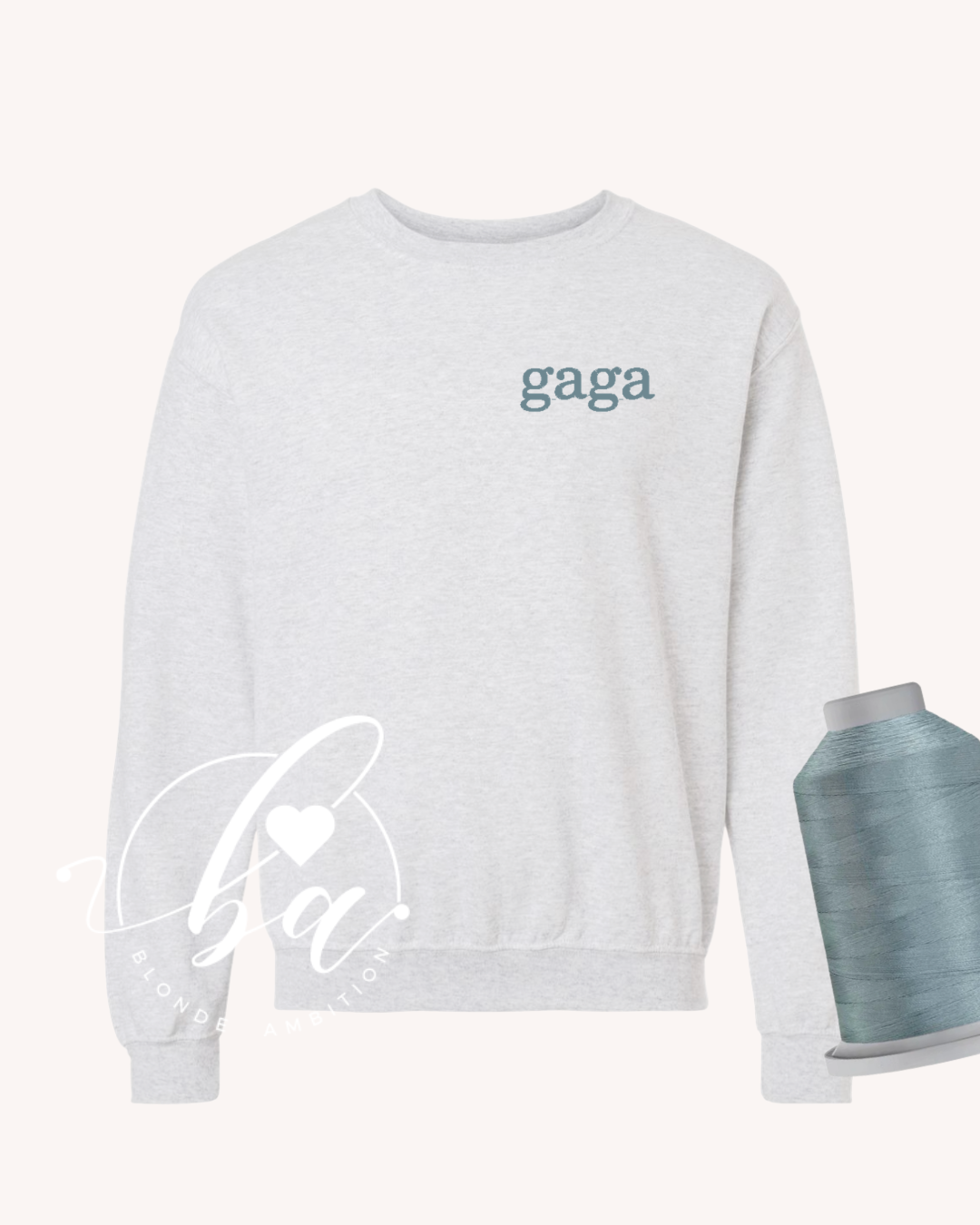 Customizable Crest Embroidered Classic Crew Neck Sweater