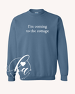 I'm Coming to the Cottage Embroidered Classic Crew Neck Sweater