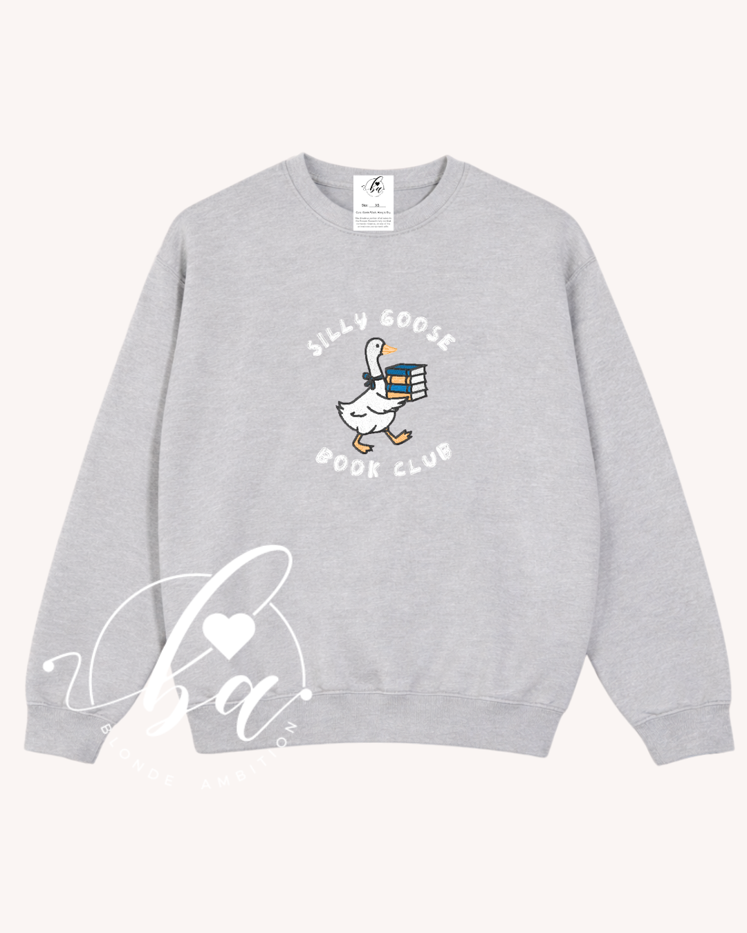 Sill Goose Book Club Embroidered Classic Crew Neck