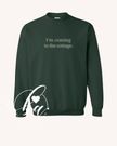 I'm Coming to the Cottage Embroidered Classic Crew Neck Sweater
