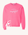 Perfectly Imperfect Embroidered Classic Crew Neck Sweater