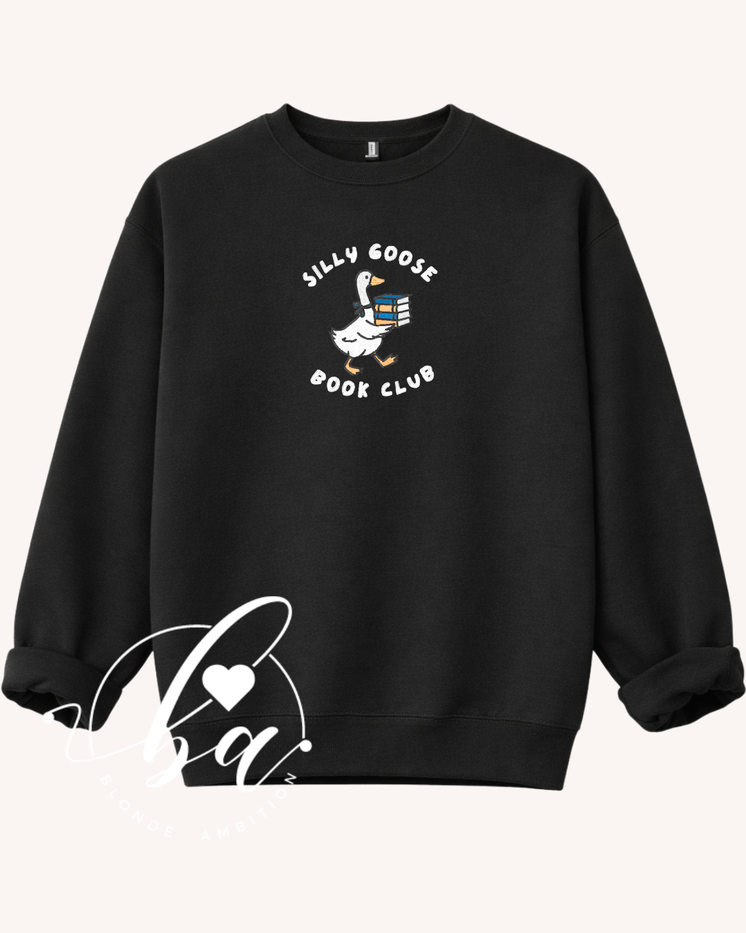 Sill Goose Book Club Embroidered Classic Crew Neck