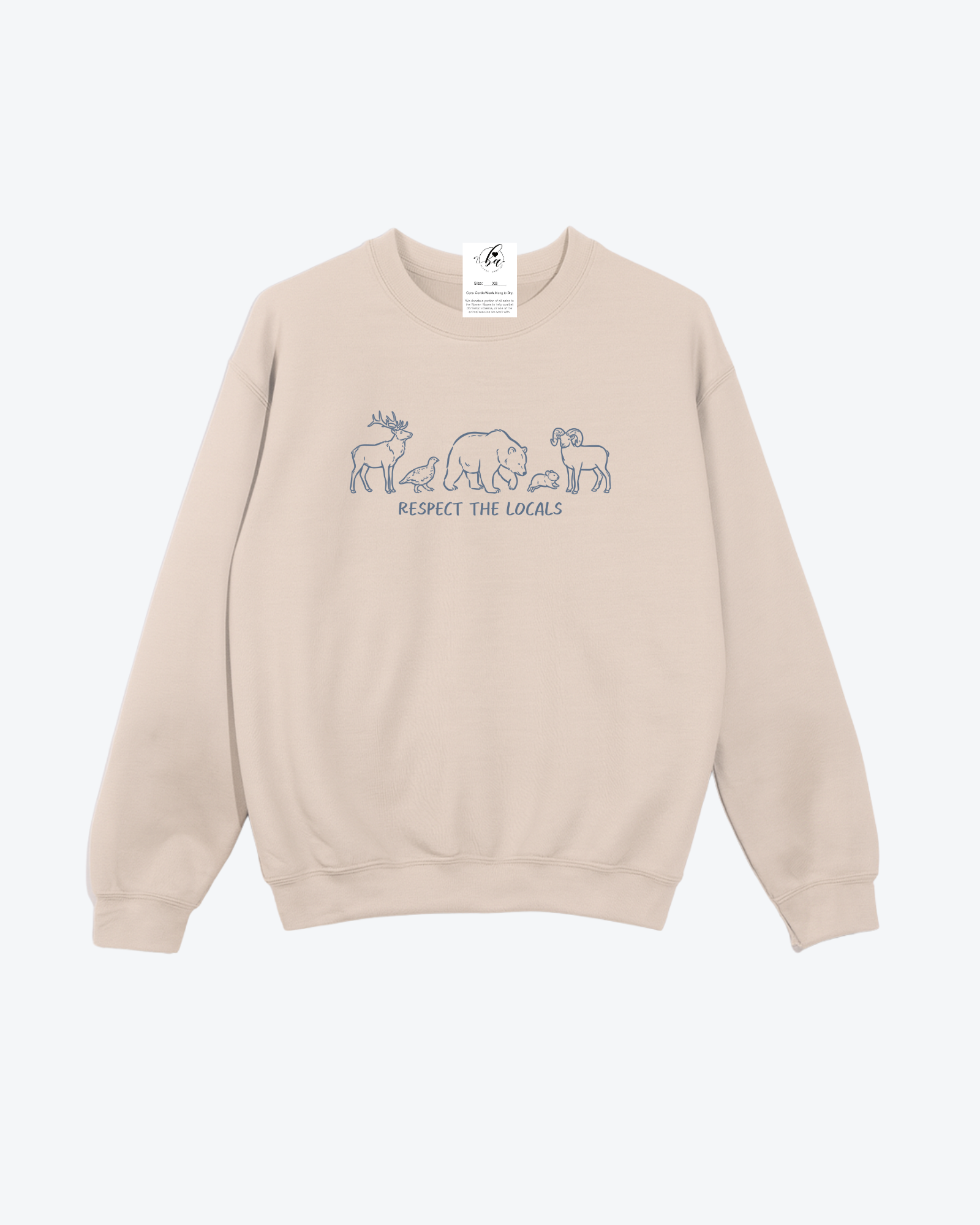 Respect the Locals Cozy Crew Neck Sweater