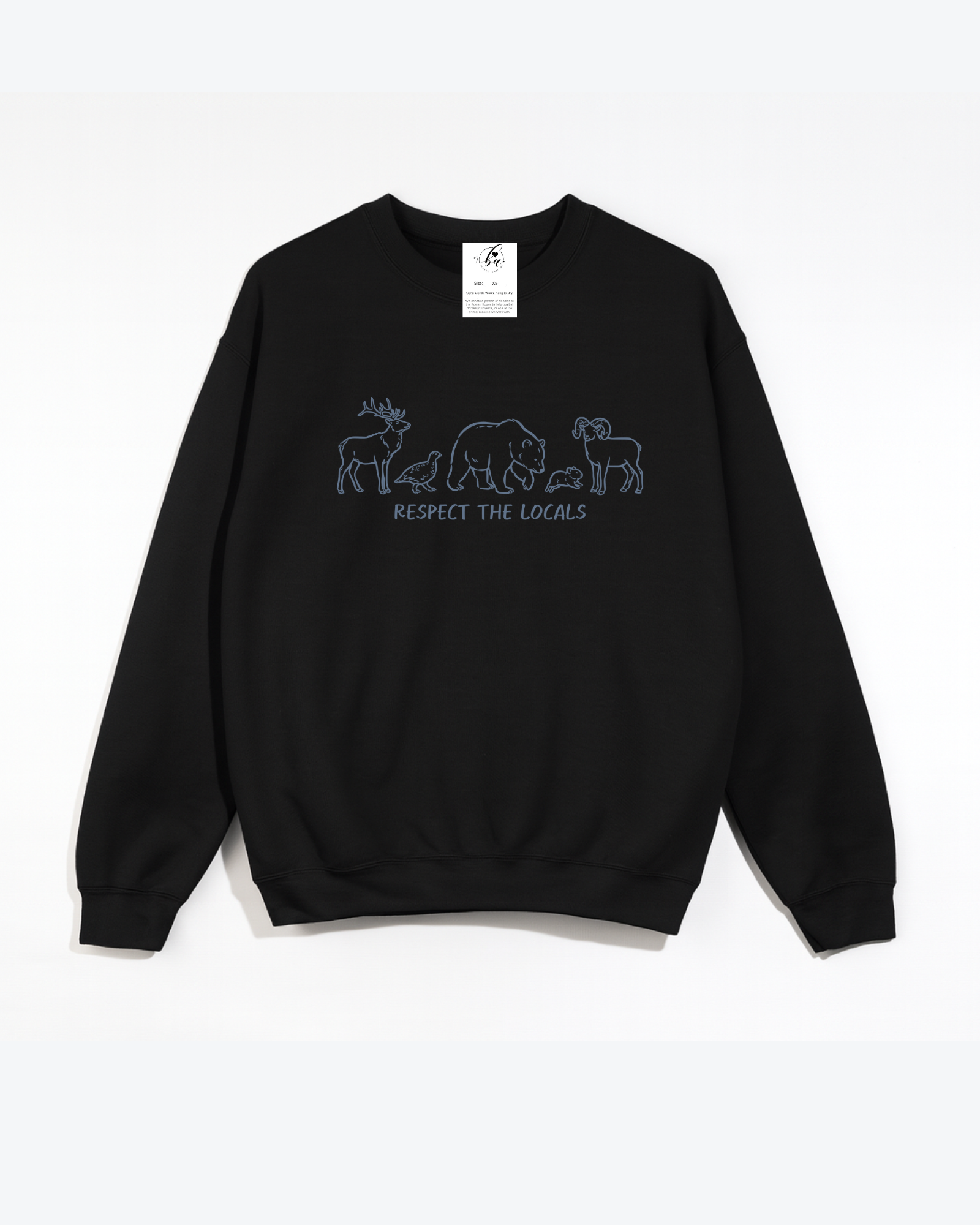 Respect the Locals Cozy Crew Neck Sweater