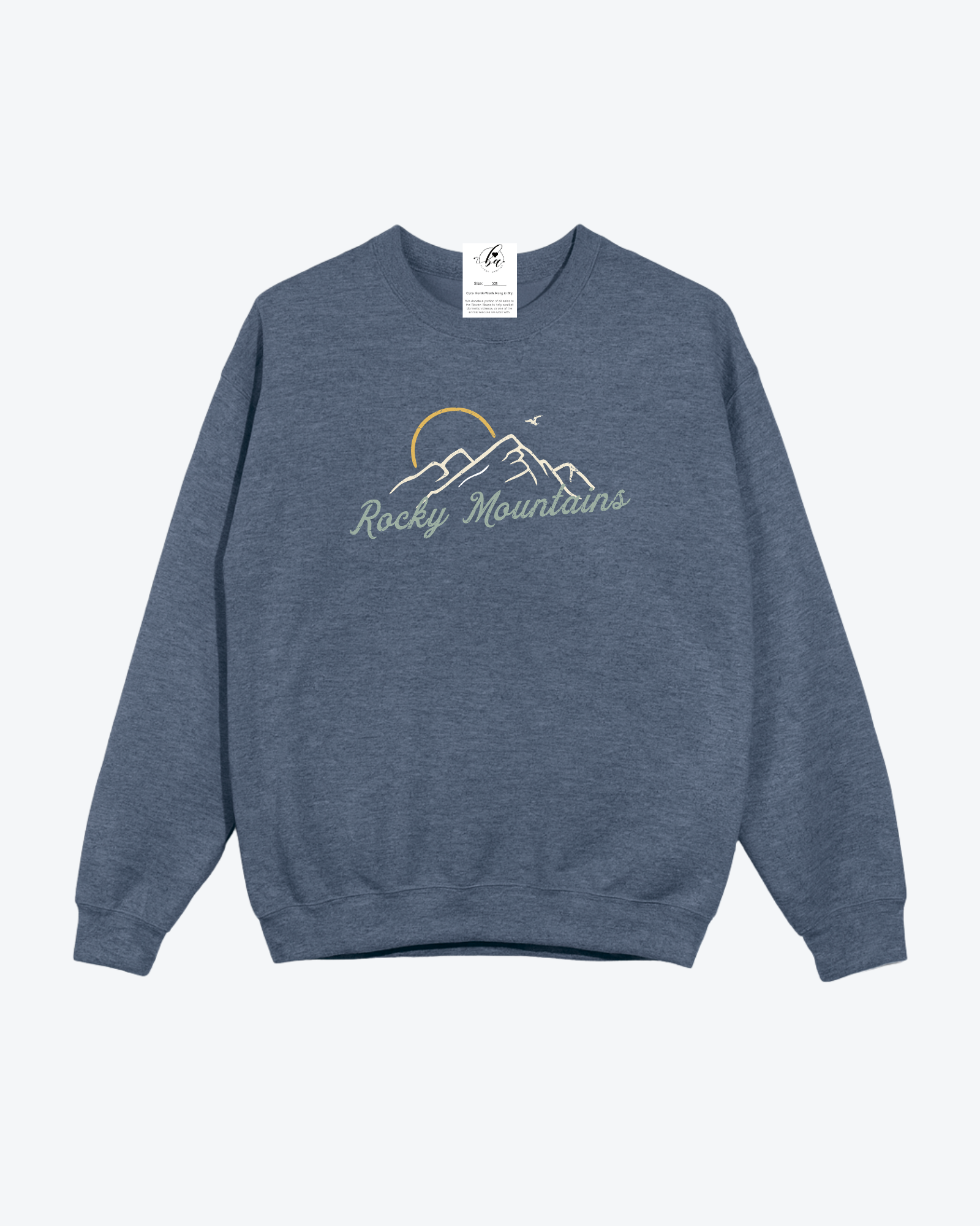 Rocky Mountains Cozy Crew Neck Sweater