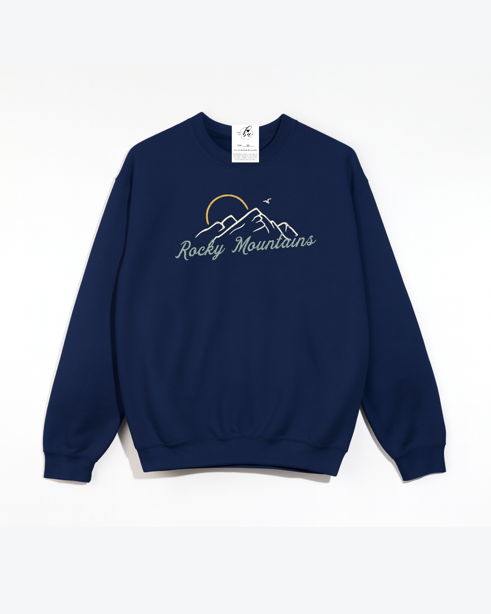 Rocky Mountains Cozy Crew Neck Sweater