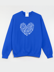 Blooming Heart Cozy Crew Neck Sweater