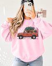 SUV Christmas Dogs Classic Crew Neck Sweater
