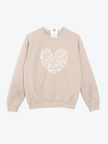 Blooming Heart Cozy Crew Neck Sweater