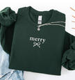 MERRY Embroidered Classic Crew Neck