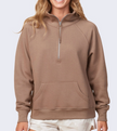 SALE BLANK Elevated Boxy Half Zip Sweater - SMALL