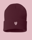 Embroidered Heart Toque