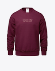 Sorry for what my face said Embroidered Ultra Soft Crew Neck Sweater