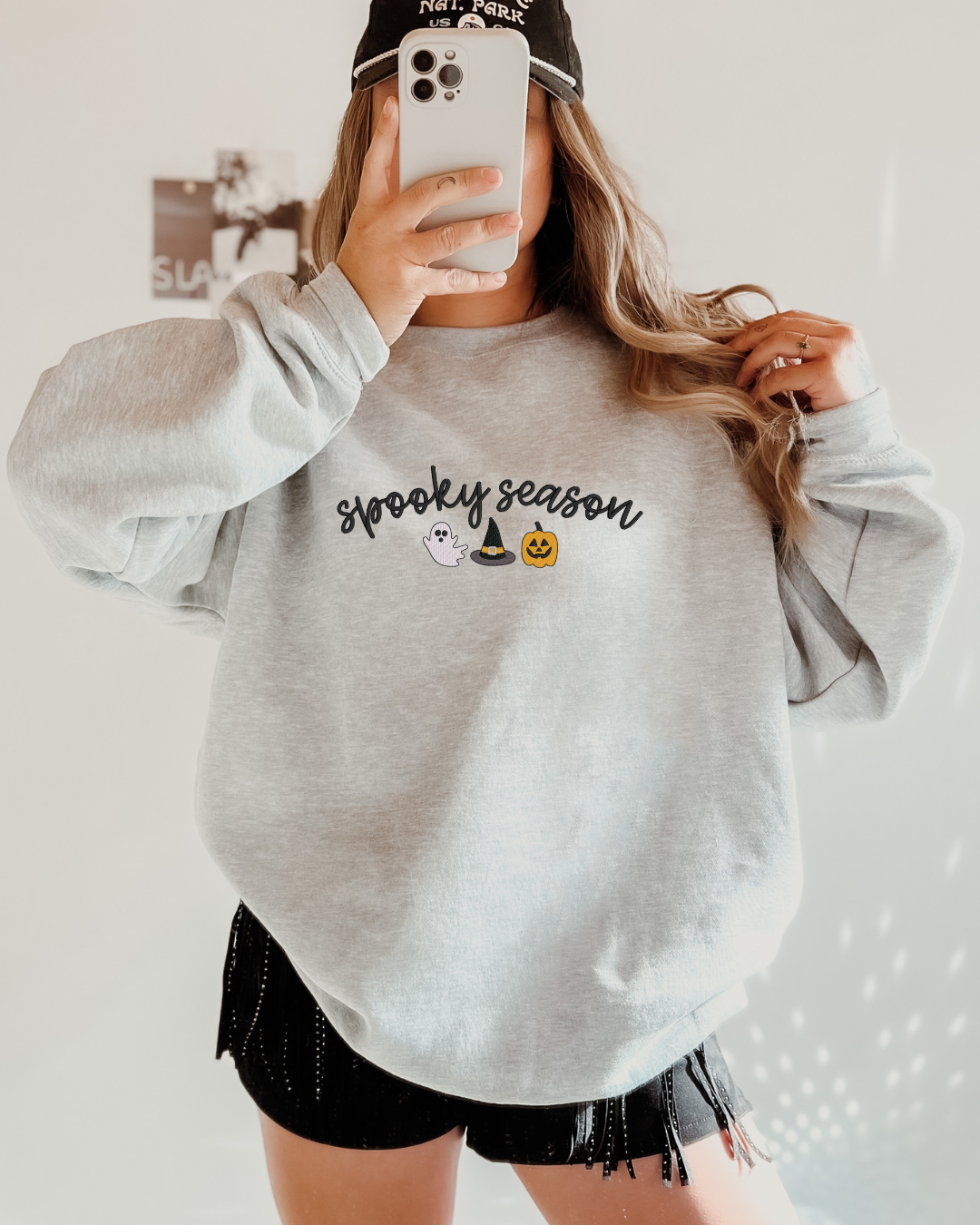 Spooky Season Embroidered Classic Crew
