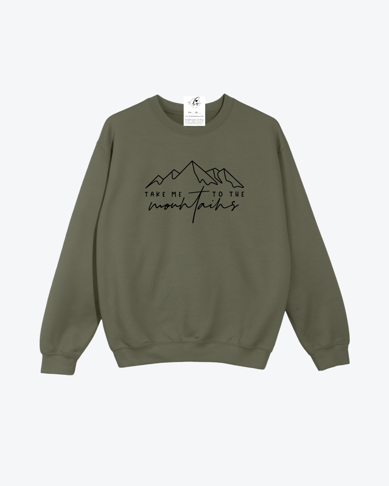 Take me to the Mountains Cozy Crew Neck Sweater