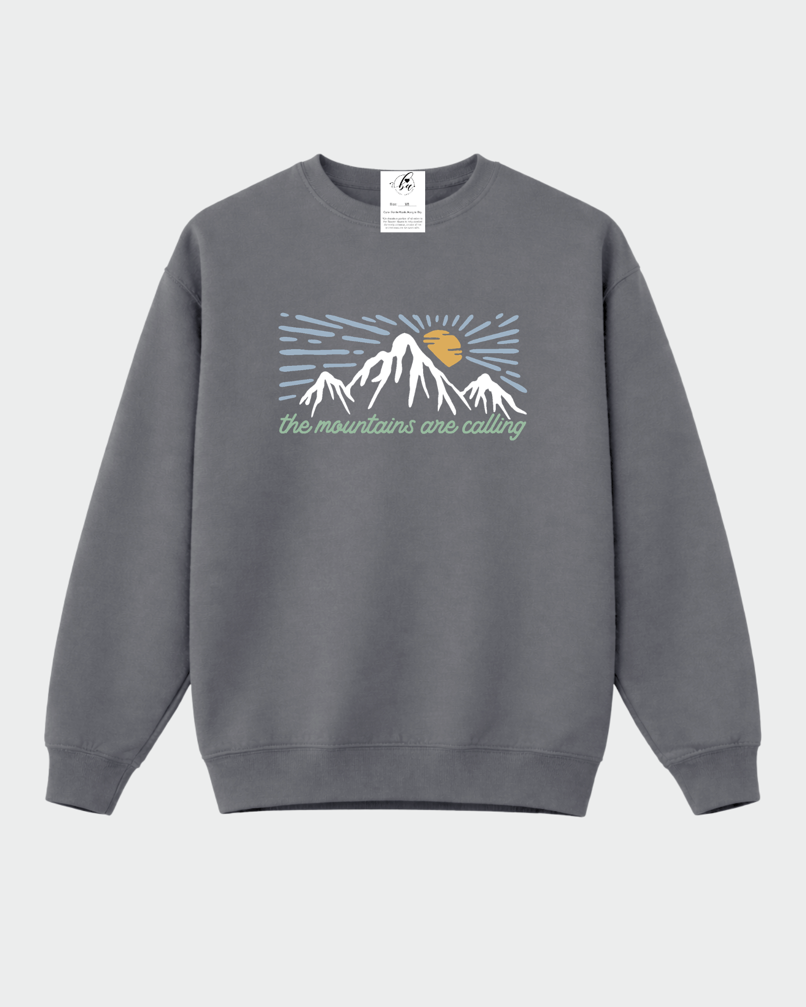 The Mountains are Calling Cozy Crew Neck Sweater