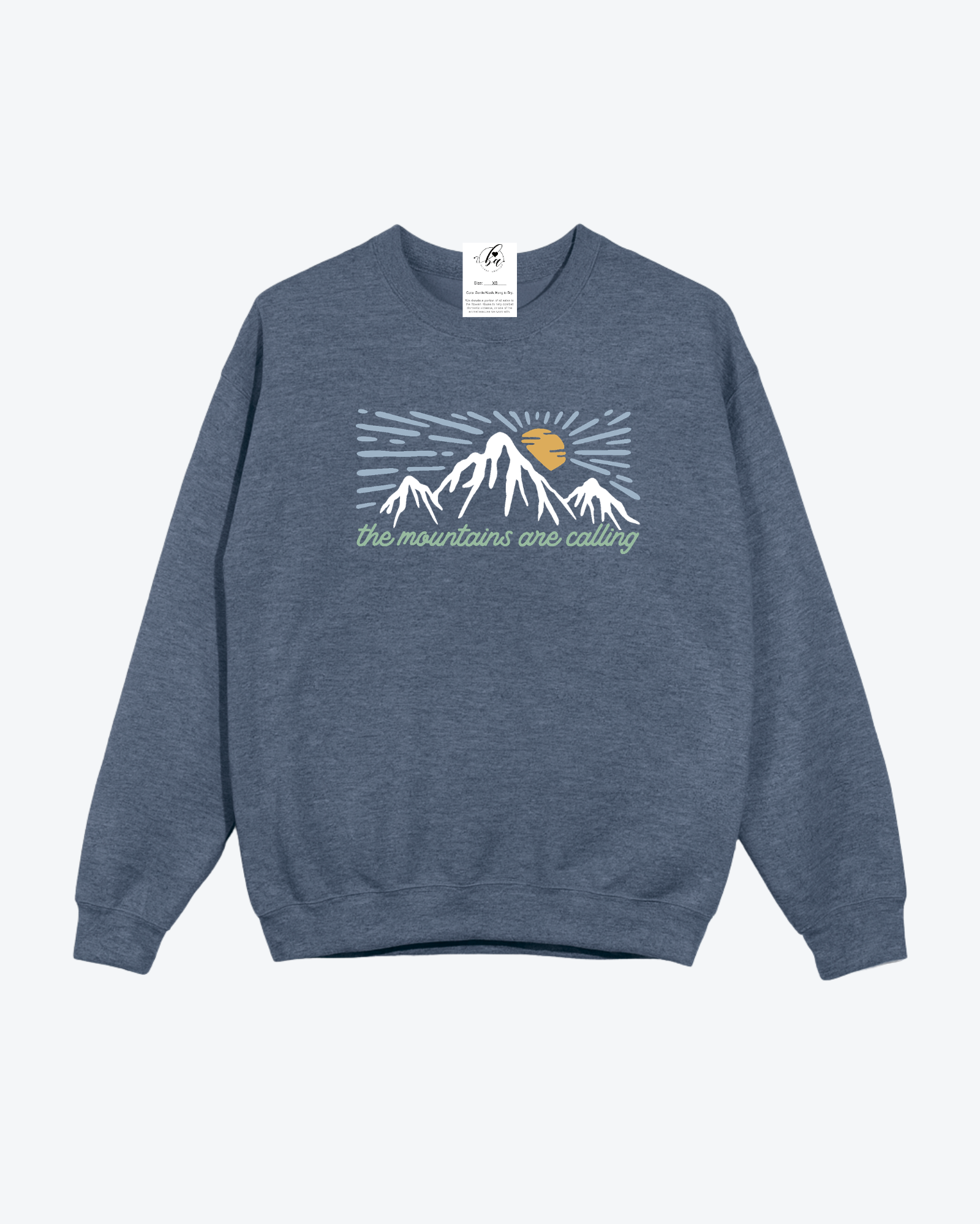 The Mountains are Calling Cozy Crew Neck Sweater