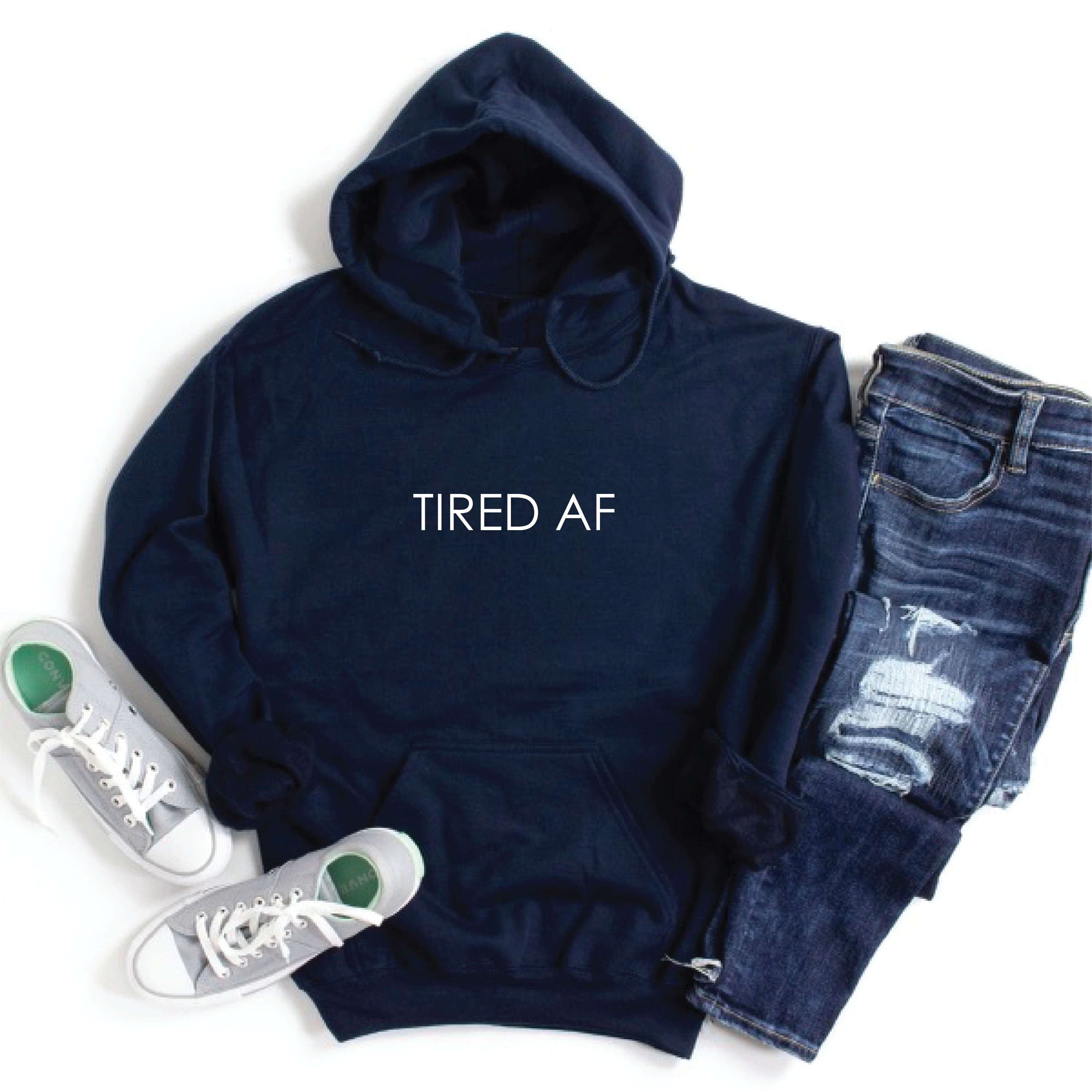 TIRED AF Cozy HOODIE