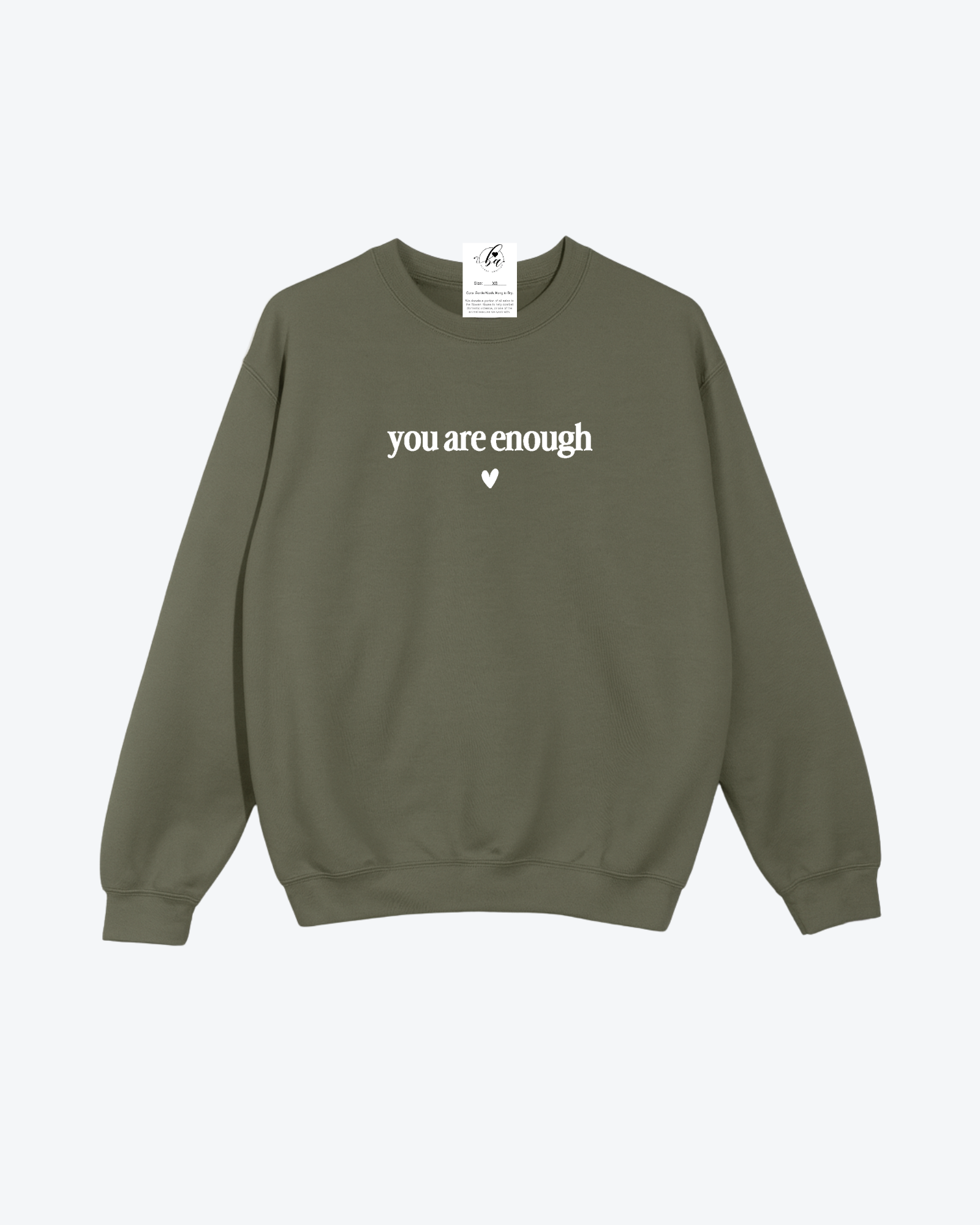 You are Enough / Dear Person Behind Me Cozy Crew Neck Sweater
