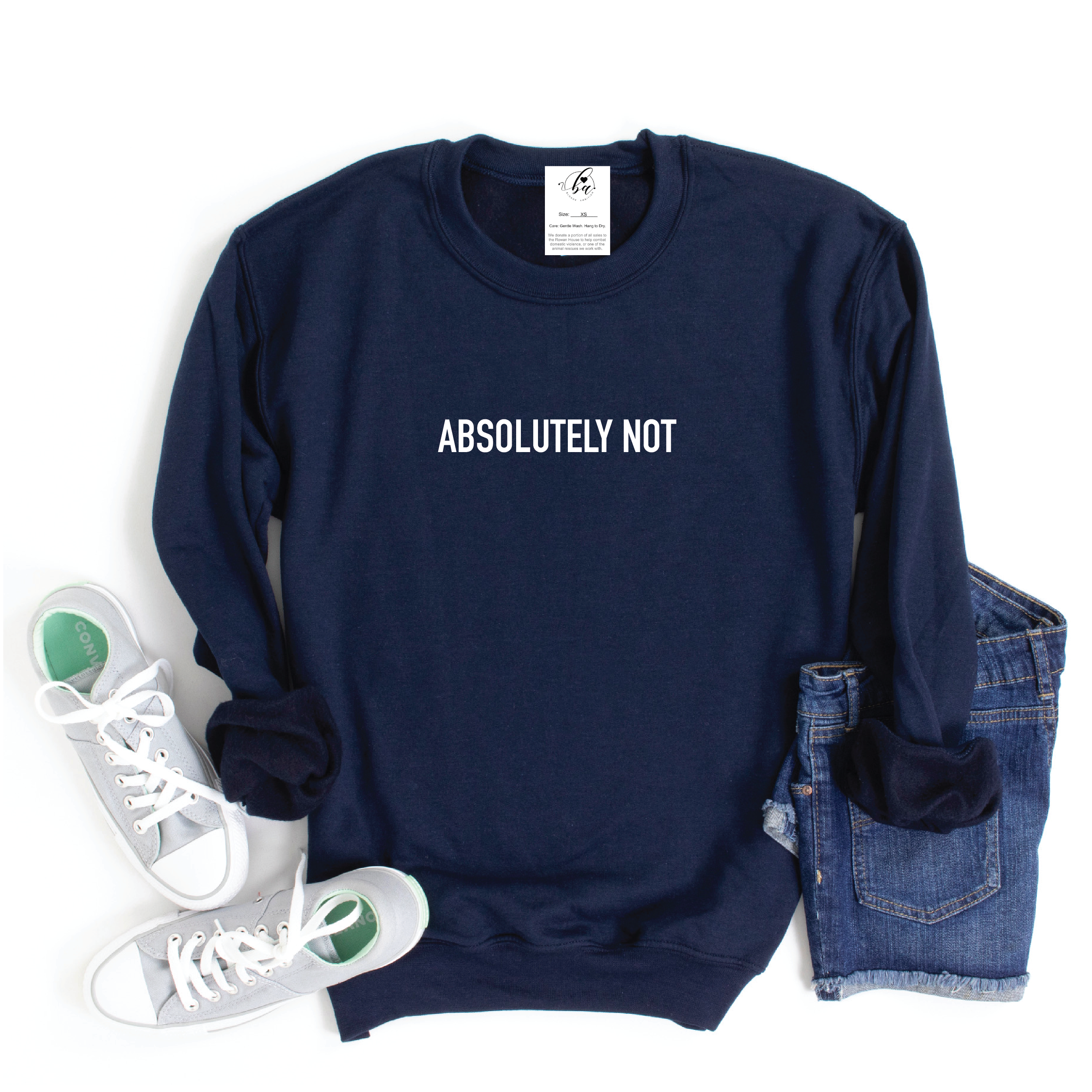 Absolutely Not Cozy Crew Neck Sweater