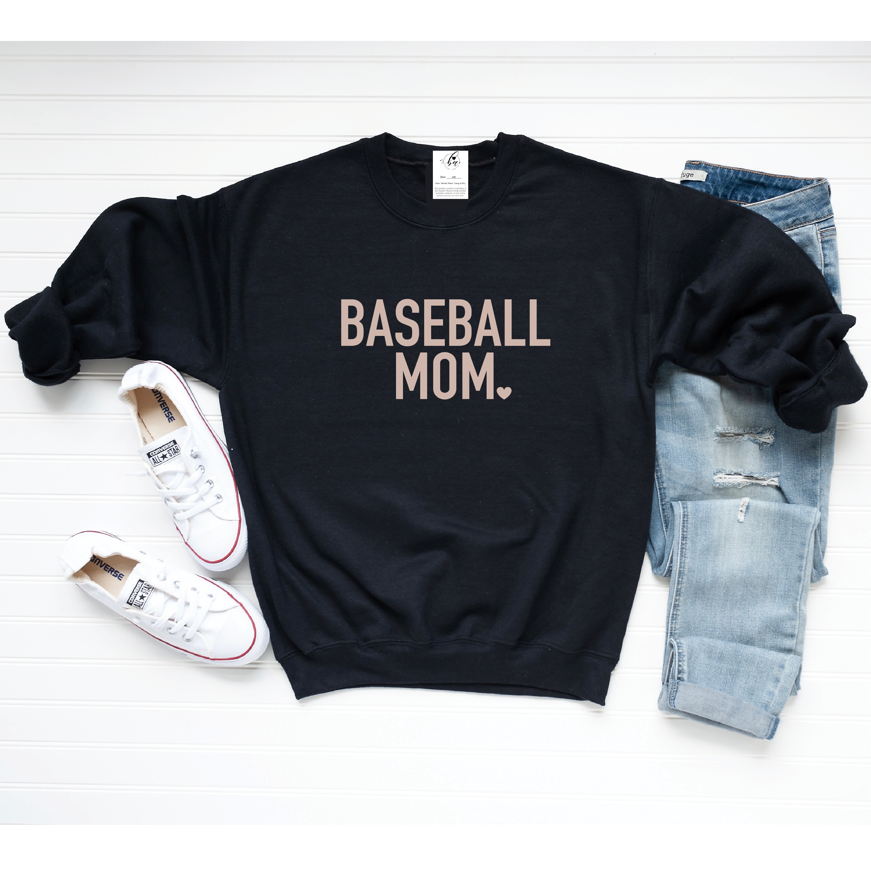 BASEBALL Mom {Bold} Cozy Crew Neck Sweater