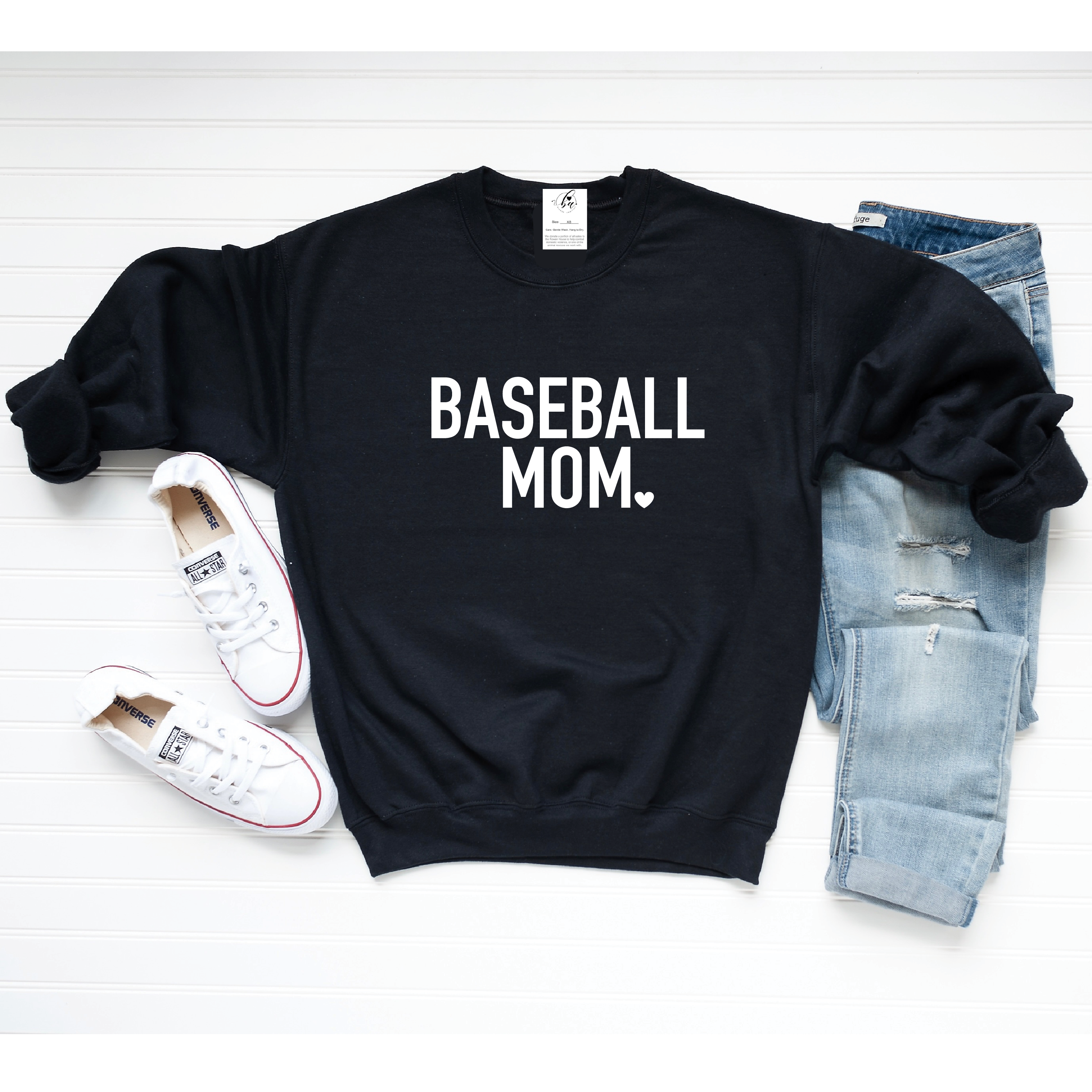BASEBALL Mom {Bold} Cozy Crew Neck Sweater