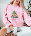 All Booked For Christmas Classic Crew Neck Sweater