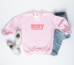Busy Reading Books Cozy Crew Neck Sweater
