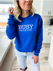 Busy Reading Books Cozy Crew Neck Sweater