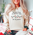 Leave The Christmas Lights Up Til January Classic Crew Neck Sweater