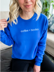 Coffee & Books Cozy Crew Neck Sweater