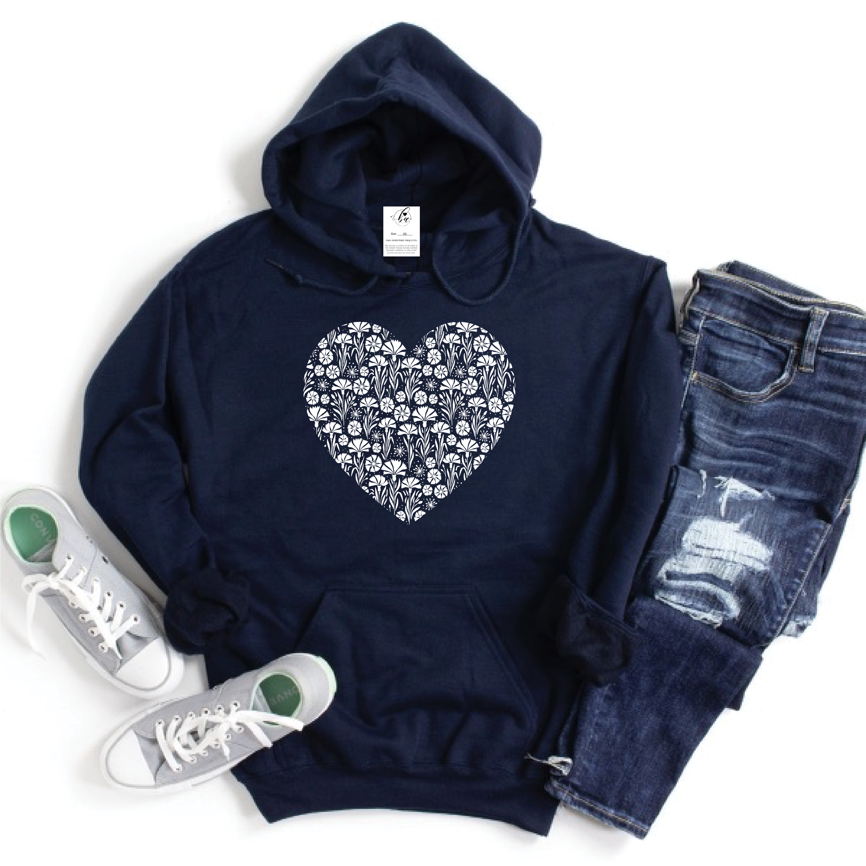 Cornflower Heart Cozy HOODIE