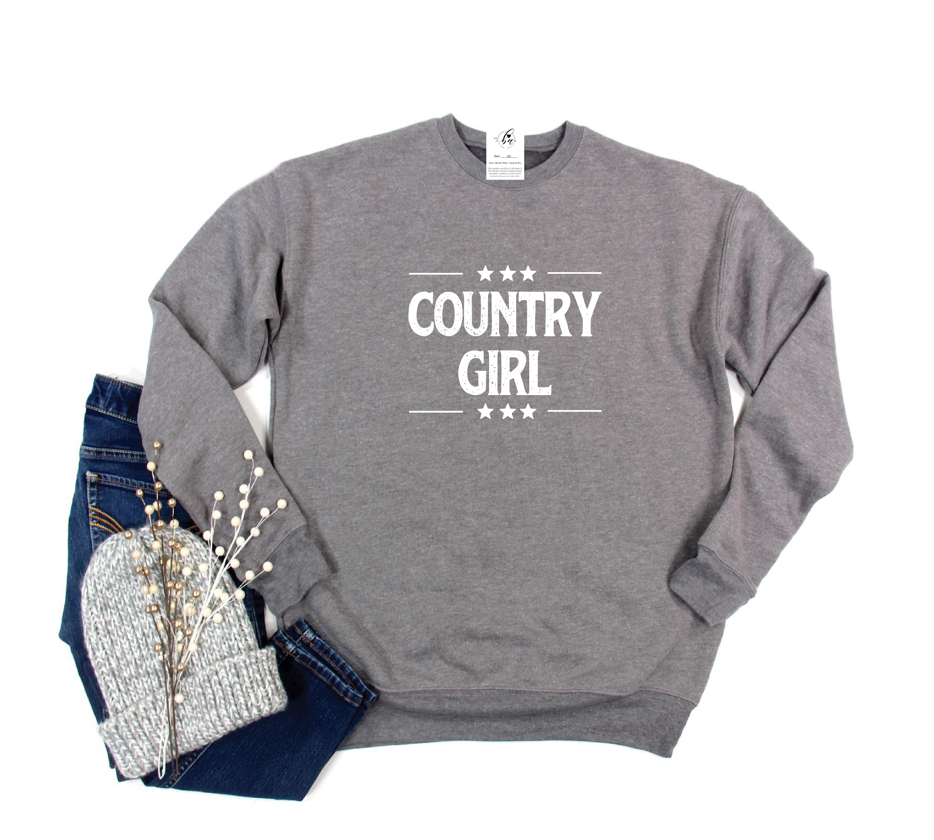 Country Girl Cozy Crew Neck Sweater – Blonde Ambition Apparel Country Girl Cozy Crew Neck Sweater – Blonde Ambition Apparel