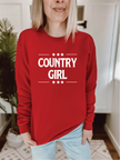 Country Girl Cozy Crew Neck Sweater