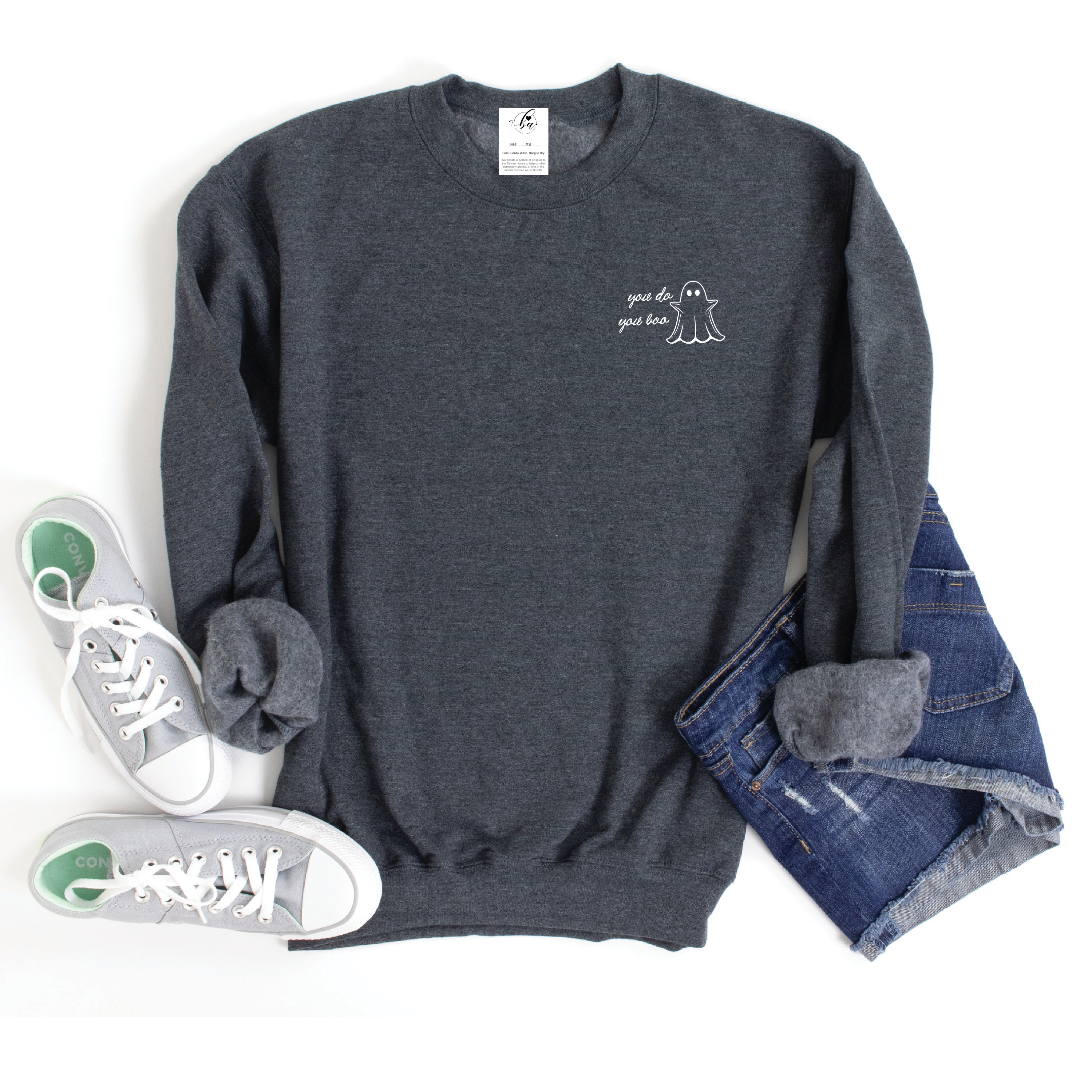 You Do You Boo Cozy Crew Neck Sweater