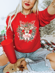 Holiday Deer Classic Crew Neck Sweater