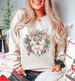 Holiday Deer Classic Crew Neck Sweater