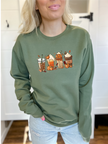 Pumpkin Spice Drinks Obsession Cozy Crew Neck Sweater